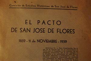 Se firma el Pacto de San Jos de Flores