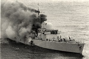 Un Exocet golpea al Sheffield